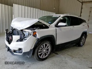 2023 GMC Terrain SLT with VIN 3GKALVEG2PL186673, listed as a Copart auction lot 60632155 with 46,751 mi miles and Clean title. Bid and sale history available at DreamBid. Image 1.
