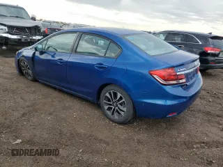 2015 Honda Civic EX with VIN 19XFB2F87FE075744, listed as a Copart auction lot 53816995 with 63,374 mi miles and Salvage Title. Bid and sale history available at DreamBid. Image 2.