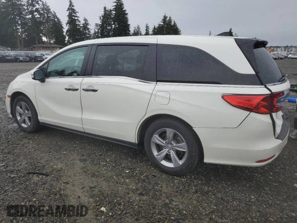 2018 Honda Odyssey EX-L with VIN 5FNRL6H75JB112153, listed as a Copart auction lot 51984465 with 156,082 mi miles and Salvage Title. Bid and sale history available at carsss.com. Image 2.