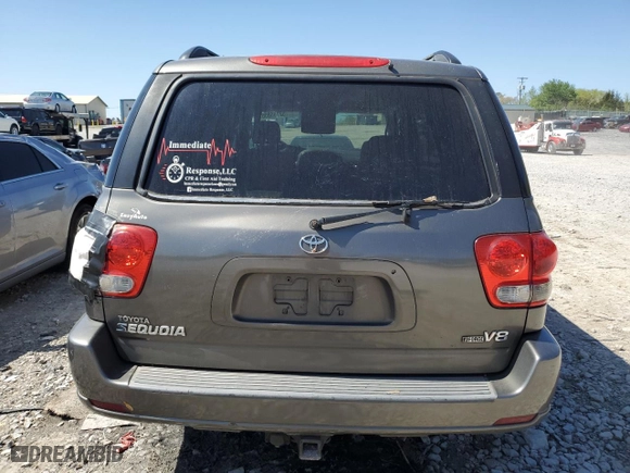 2005 Toyota Sequoia Limited with VIN 5TDZT38A15S250977, listed as a Copart auction lot 52165855 with 282,651 mi miles and Clean Title. Bid and sale history available at carsss.com. Image 6.