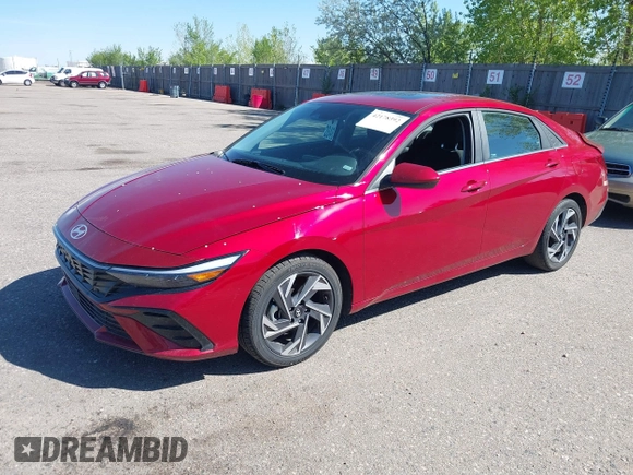 2025 Hyundai Elantra SEL Convenience with VIN KMHLS4DG0SU861661, listed as a IAAI auction lot 42178392 with 20,518 mi miles and . Bid and sale history available at DreamBid. Image 2.