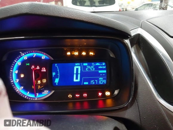 2016 Chevrolet Trax LTZ with VIN 3GNCJRSB9GL166289, listed as a IAAI auction lot 41674434 with 157,109 mi miles. Bid and sale history available at carsss.com. Image 15.