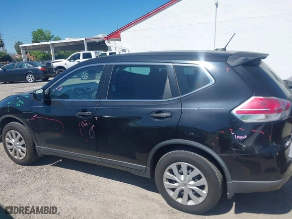 2016 Nissan Rogue SV with VIN KNMAT2MT9GP604627, listed as a IAAI auction lot 41763234 with 173646 miles. Bid and sale history available at carsss.com. Image 14.