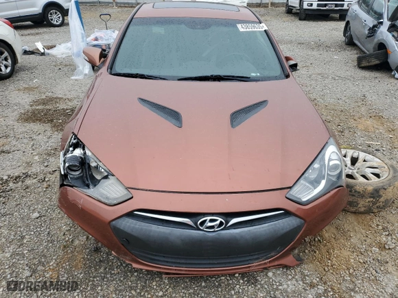 2013 Hyundai Genesis Coupe 3.8 R-Spec with VIN KMHHU6KJXDU092101, listed as a Copart auction lot 43859635 with 148,904 mi miles and Salvage Title. Bid and sale history available at carsss.com. Image 5.