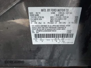 2019 Ford Edge SEL with VIN 2FMPK3J95KBB75834, listed as a IAAI auction lot 41884019 with 82,298 mi miles. Bid and sale history available at carsss.com. Image 9.