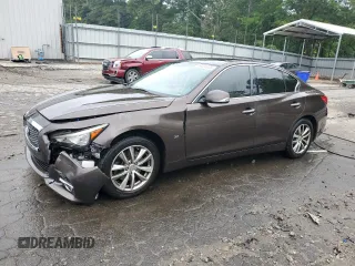 2014 Infiniti Q50 Sport with VIN JN1BV7AR3EM689423, listed as a Copart auction lot 56024935 with 187,185 mi miles and Salvage title. Bid and sale history available at DreamBid. Image 1.