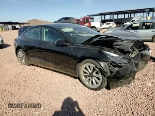 2023 Tesla Model 3 with VIN 5YJ3E1EA4PF459775, listed as a Copart auction lot 47998075 with 37,232 mi miles and Salvage Title. Bid and sale history available at DreamBid. Image 10.