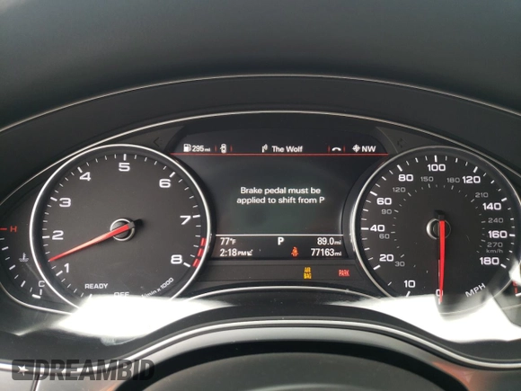 2016 Audi A6 3.0T Premium Plus with VIN WAUFGAFC5GN094173, listed as a Copart auction lot 42569053 with 77,163 mi miles. Bid and sale history available at carsss.com. Image 9.