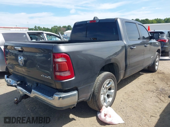 2019 Ram 1500 Big Horn z VIN 1C6RRFFG8KN743717, wystawiony jako IAAI lot #40321463 z przebiegiem 89 387 mil mil oraz . Historia ofert i sprzedaży dostępna na DreamBid. Obrazek 4.