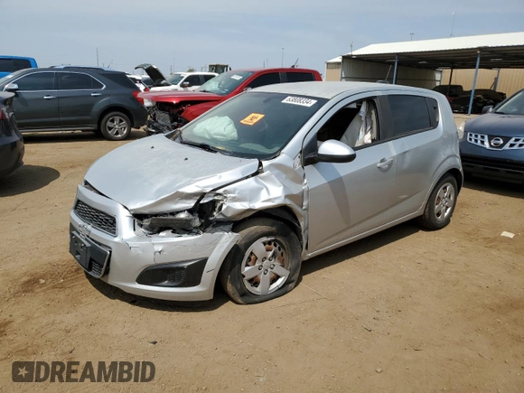 2015 Chevrolet Sonic LS with VIN 1G1JB6SH4F4198631, listed as a Copart auction lot 63808334 with 147,662 mi miles and Salvage title. Bid and sale history available at DreamBid. Image 1.