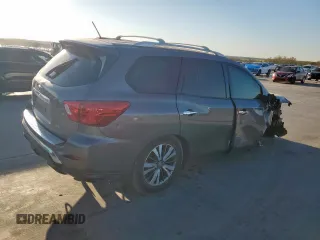 2018 Nissan Pathfinder S with VIN 5N1DR2MN1JC658446, listed as a Copart auction lot 49599165 with 0 mi miles and Salvage Title. Bid and sale history available at carsss.com. Image 3.