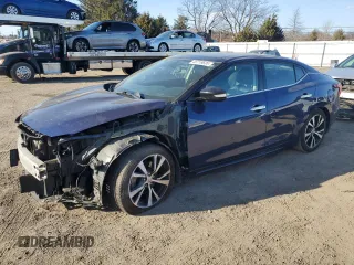 2018 Nissan Maxima SV with VIN 1N4AA6AP7JC408808, listed as a Copart auction lot 46719635 with 43,583 mi miles and Salvage Title. Bid and sale history available at DreamBid. Image 1.