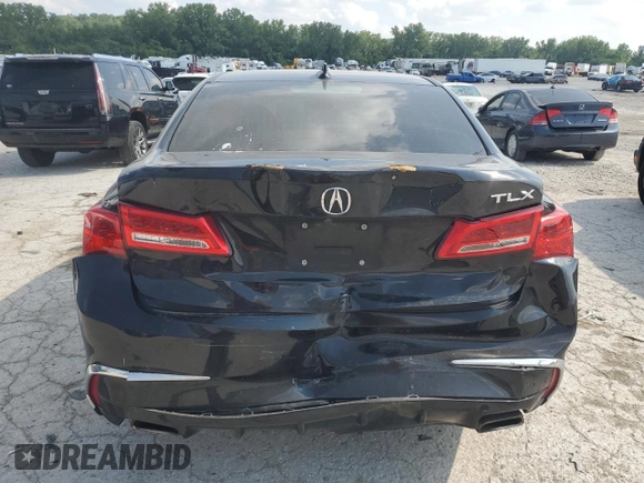 2019 Acura TLX with VIN 19UUB2F31KA009605, listed as a Copart auction lot 59934825 with 119,543 mi miles and Salvage title. Bid and sale history available at DreamBid. Image 6.