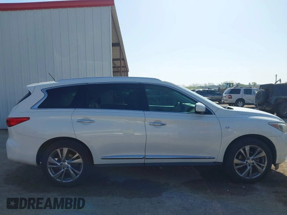 2014 Infiniti QX60 with VIN 5N1AL0MNXEC553824, listed as a IAAI auction lot 41995826 with 153,923 mi miles and . Bid and sale history available at DreamBid. Image 13.