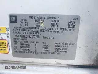 2014 GMC Acadia Denali with VIN 1GKKRTKD6EJ297278, listed as a IAAI auction lot 41643041 with 139,355 mi miles. Bid and sale history available at carsss.com. Image 9.
