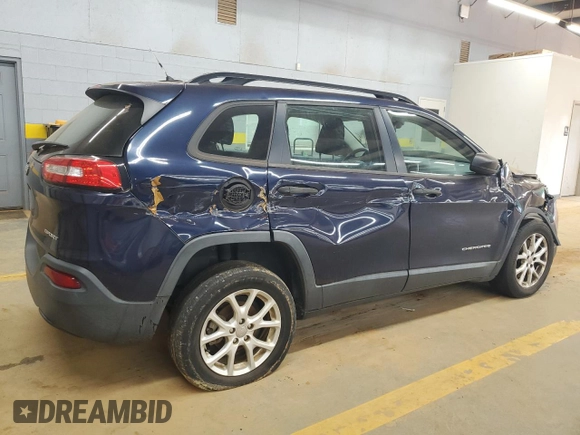 2015 Jeep Cherokee Sport with VIN 1C4PJLABXFW732199, listed as a Copart auction lot 54863925 with 143,866 mi miles and Clean Title. Bid and sale history available at carsss.com. Image 3.