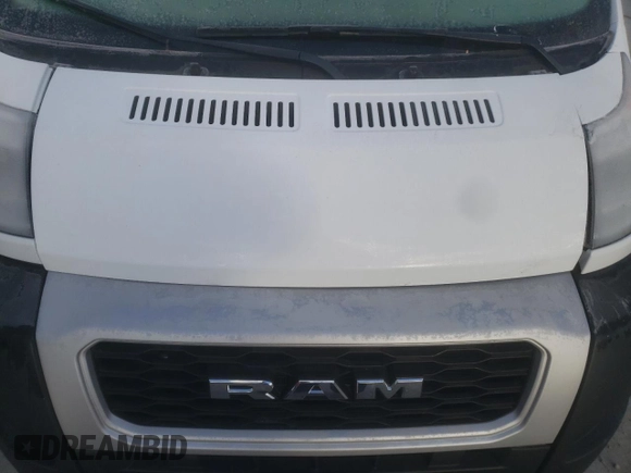2022 Ram ProMaster Cargo with VIN 3C6MRVHG3NE124498, listed as a Copart auction lot 83543334 with 26,272 mi miles and Salvage Title. Bid and sale history available at DreamBid. Image 12.