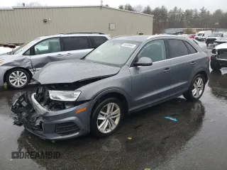 2017 Audi Q3 Premium Plus z VIN WA1JCCFS2HR002422, wystawiony jako Copart lot #50348465 z przebiegiem 110 204 mil mil oraz Szkody całkowita. Historia ofert i sprzedaży dostępna na DreamBid. Obrazek 1.