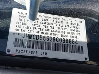 1994 Honda Accord EX with VIN JHMCD5652RC096984, listed as a IAAI auction lot 41734743 with 199,052 mi miles. Bid and sale history available at carsss.com. Image 9.
