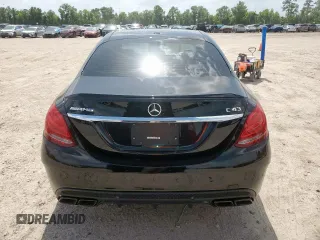 2018 Mercedes-Benz C 43 AMG with VIN 55SWF6EB2JU257667, listed as a Copart auction lot 51539385 with 48,258 mi miles and Salvage title. Bid and sale history available at DreamBid. Image 6.