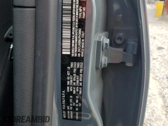2018 Jeep Renegade Latitude with VIN ZACCJABB6JPH38962, listed as a Copart auction lot 52104225 with 77,745 mi miles and Salvage Title. Bid and sale history available at carsss.com. Image 12.