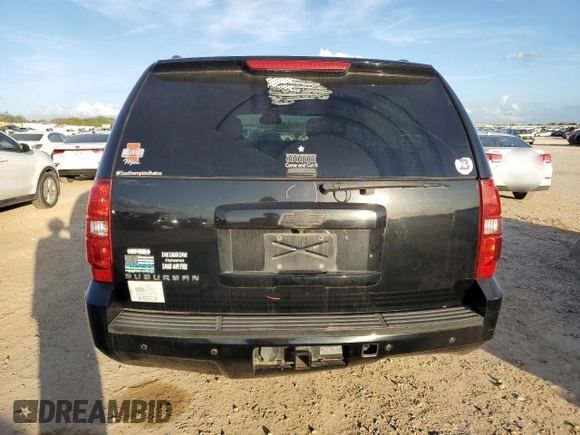 2014 Chevrolet Suburban LT with VIN 1GNSCJE03ER202873, listed as a Copart auction lot 85142854 with 213,850 mi miles and Salvage Title. Bid and sale history available at carsss.com. Image 6.