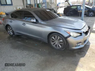 2015 Infiniti Q50 Premium with VIN JN1BV7AP4FM352677, listed as a Copart auction lot 51815065 with 115,849 mi miles and Salvage Title. Bid and sale history available at carsss.com. Image 4.