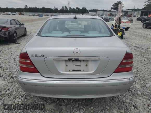 2000 Mercedes-Benz S-Class with VIN WDBNG75J1YA106781, listed as a Copart auction lot 70978664 with 214,330 mi miles and Salvage Title. Bid and sale history available at carsss.com. Image 6.