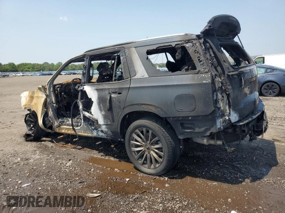 2023 Cadillac Escalade 4WD Premium Luxury with VIN 1GYS4BKL7PR384973, listed as a Copart auction lot 60155425 with Not provided miles and Salvage title. Bid and sale history available at DreamBid. Image 2.