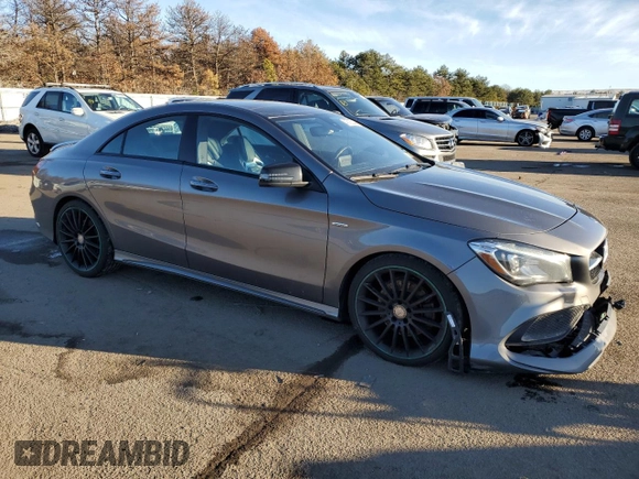 2017 Mercedes-Benz CLA 250 with VIN WDDSJ4GB1HN434615, listed as a Copart auction lot 43185044 with 139,654 mi miles and . Bid and sale history available at DreamBid. Image 4.