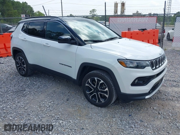 2023 Jeep Compass (RED) Edition with VIN 3C4NJDCN3PT565647, listed as a IAAI auction lot 42461874 with 42,830 mi miles and . Bid and sale history available at DreamBid. Image 1.