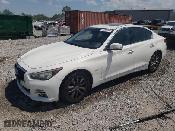 2017 Infiniti Q50 2.0t Sport with VIN JN1CV7AR4HM682389, listed as a Copart auction lot 80712394 with 112,492 mi miles and Salvage Title. Bid and sale history available at carsss.com. Image 1.