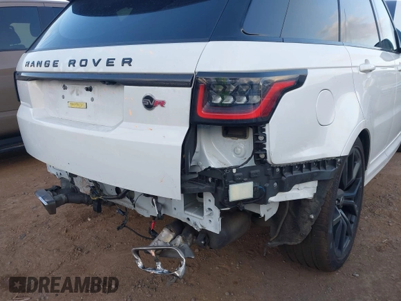 2022 Land Rover Range Rover Sport SVR with VIN SALWZ2RE1NA236189, listed as a IAAI auction lot 41950258 with 46,214 mi miles and . Bid and sale history available at DreamBid. Image 18.