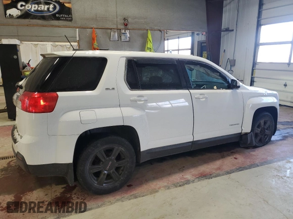 2015 GMC Terrain SLE with VIN 2GKFLVEK4F6334867, listed as a Copart auction lot 47183225 with 77,813 mi miles and Salvage Title. Bid and sale history available at carsss.com. Image 3.