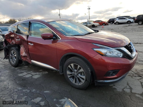 2015 Nissan Murano SV with VIN 5N1AZ2MG5FN227754, listed as a Copart auction lot 84323294 with 77,348 mi miles and Salvage Title. Bid and sale history available at carsss.com. Image 4.
