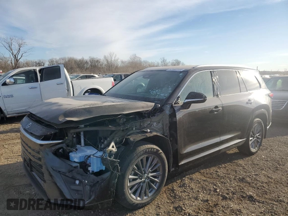 2024 Lexus TX with VIN 5TDAAAB67RS006557, listed as a Copart auction lot 82648134 with 5,544 mi miles and Salvage Title. Bid and sale history available at carsss.com. Image 1.