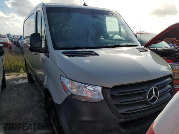 2021 Mercedes-Benz Sprinter Cargo with VIN W1Y70BGY0MT066375, listed as a Copart auction lot 75641534 with Not Provided miles and Salvage Title. Bid and sale history available at carsss.com. Image 5.