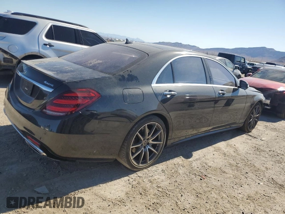 2020 Mercedes-Benz S S 560 with VIN WDDUG8GB4LA513291, listed as a Copart auction lot 61522844 with 40,646 mi miles and Salvage Title. Bid and sale history available at carsss.com. Image 3.
