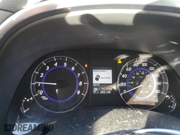 2015 Infiniti QX70 z VIN JN8CS1MW6FM483141, wystawiony jako Copart lot #44126235 z przebiegiem 174 034 mil mil oraz Czysty tytuł • Clean title. Historia ofert i sprzedaży dostępna na DreamBid. Obrazek 9.