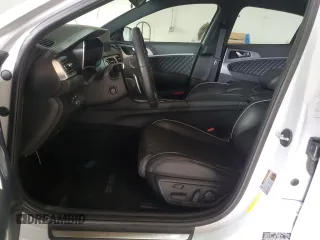 2019 Genesis G70 3.3T Advanced with VIN KMTG34LE8KU042482, listed as a Copart auction lot 45921005 with 0 mi miles and Salvage Title. Bid and sale history available at carsss.com. Image 7.