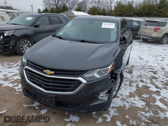 2018 Chevrolet Equinox LS with VIN 2GNAXHEV5J6283904, listed as a IAAI auction lot 41225391 with 69,410 mi miles and . Bid and sale history available at DreamBid. Image 2.
