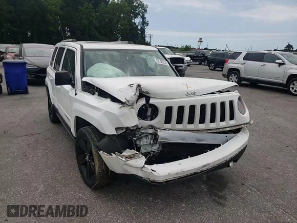 2017 Jeep Patriot High Altitude with VIN 1C4NJPFA6HD166491, listed as a Copart auction lot 57320225 with 75,894 mi miles and Salvage title. Bid and sale history available at DreamBid. Image 14.