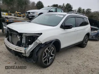 2022 Honda Passport Elite with VIN 5FNYF8H02NB008503, listed as a Copart auction lot 86876334 with 20,005 mi miles and Salvage Title. Bid and sale history available at carsss.com. Image 1.