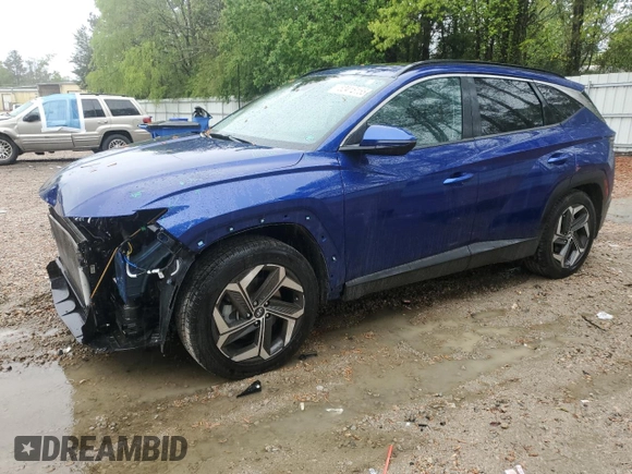 2022 Hyundai Tucson SEL with VIN 5NMJC3AE2NH099841, listed as a Copart auction lot 52415155 with 58,571 mi miles and Salvage Title. Bid and sale history available at carsss.com. Image 1.