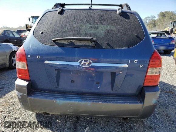 2007 Hyundai Tucson SE with VIN KM8JN12D37U671575, listed as a Copart auction lot 75010934 with 160,661 mi miles and Salvage Title. Bid and sale history available at carsss.com. Image 6.