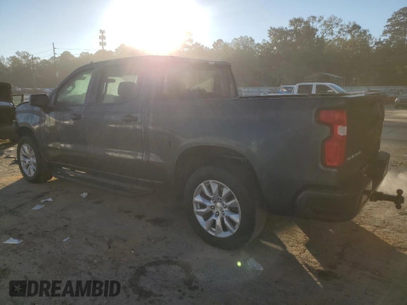 2020 Chevrolet Silverado 1500 Custom with VIN 3GCPWBEH9LG313667, listed as a Copart auction lot 82297064 with 19,158 mi miles and Salvage Title. Bid and sale history available at carsss.com. Image 2.