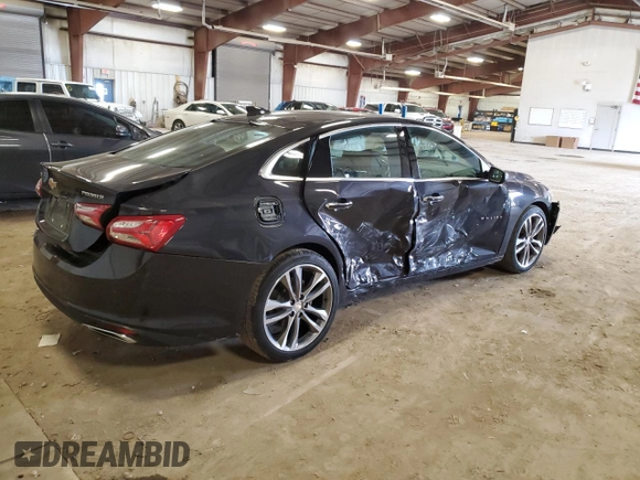 2022 Chevrolet Malibu Premier with VIN 1G1ZE5SX2NF197086, listed as a Copart auction lot 52336735 with 16,669 mi miles and Salvage Title. Bid and sale history available at DreamBid. Image 3.