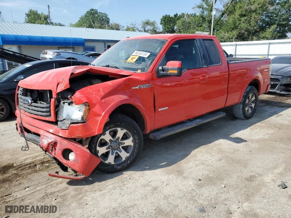 2012 Ford F-150 XL with VIN 1FTFX1CT6CFB84654, listed as a Copart auction lot 66244134 with 131,791 mi miles and Salvage Title. Bid and sale history available at carsss.com. Image 1.