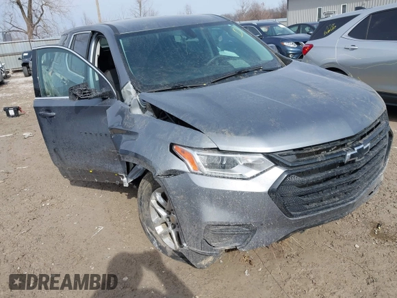 2020 Chevrolet Traverse LS with VIN 1GNERFKW4LJ287655, listed as a IAAI auction lot 41639412 with 59,065 mi miles and . Bid and sale history available at DreamBid. Image 6.