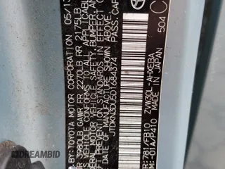 2013 Toyota Prius One with VIN JTDKN3DU5D1684374, listed as a Copart auction lot 45811835 with 152,241 mi miles and Salvage Title. Bid and sale history available at carsss.com. Image 14.